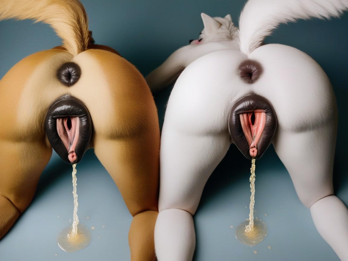 Large Breasts, Pee Coming Out Of Vagina, Pee Furry AI Porn