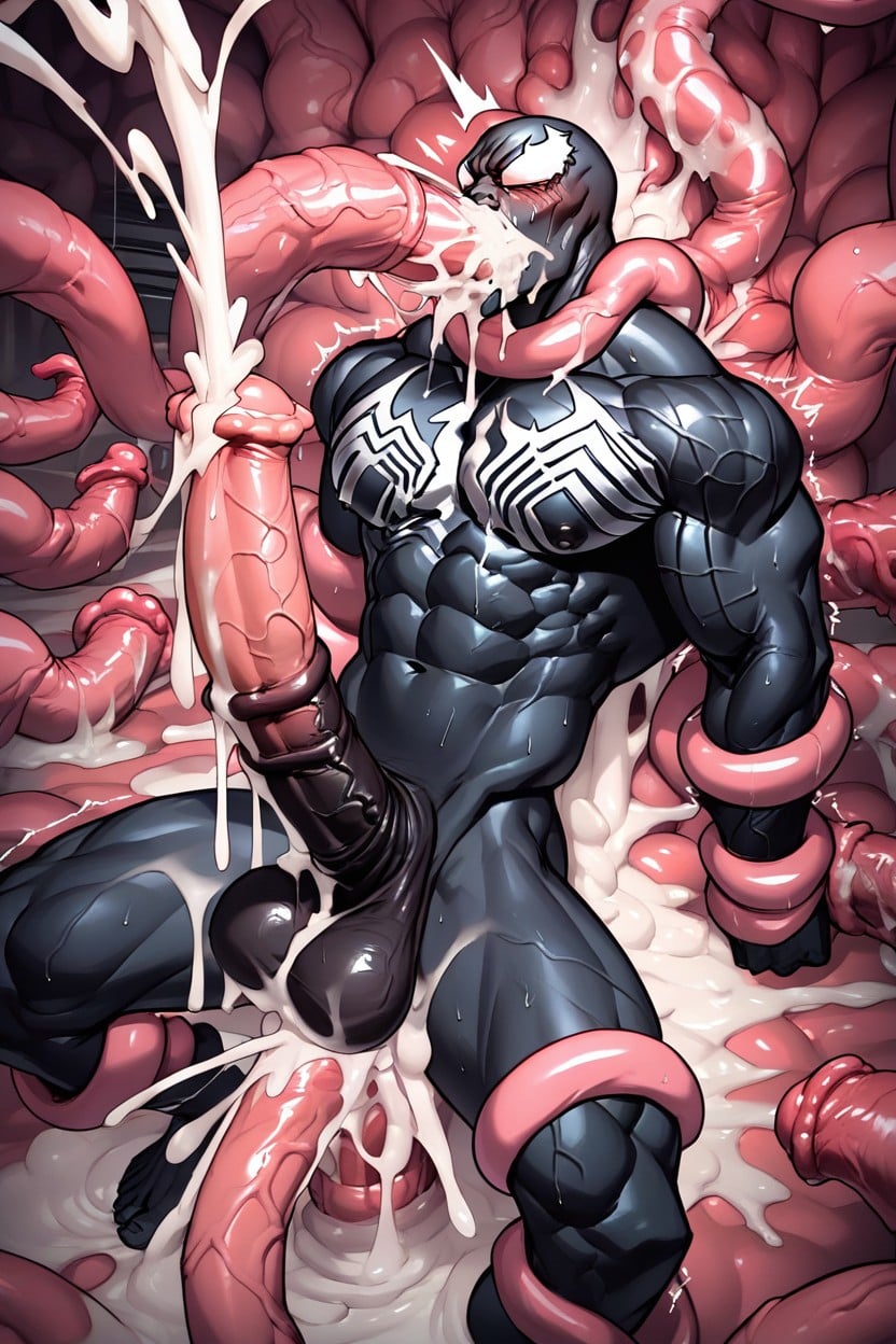 18+, Suffocating, Massive Cumshot AI Gay Porn