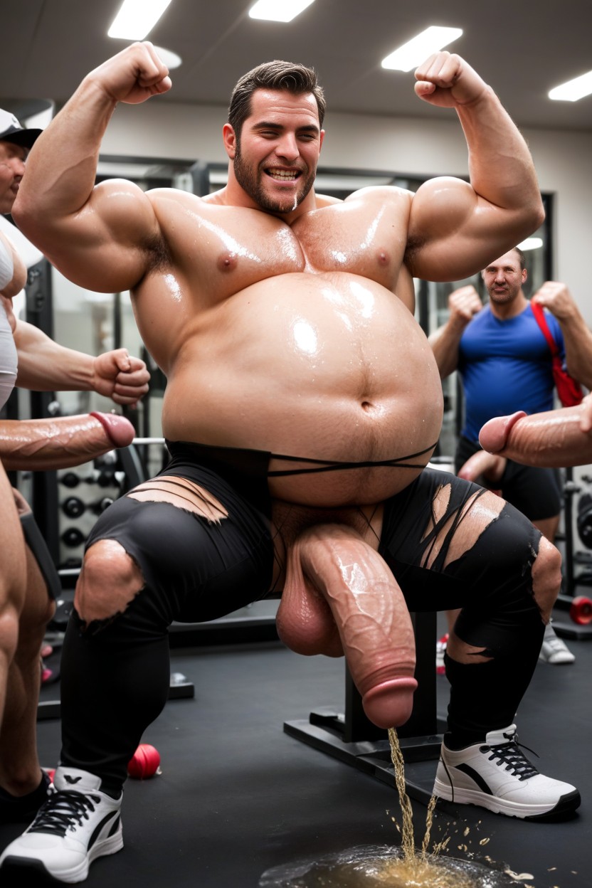 Fat, Roaring, Piss AI Gay Porn