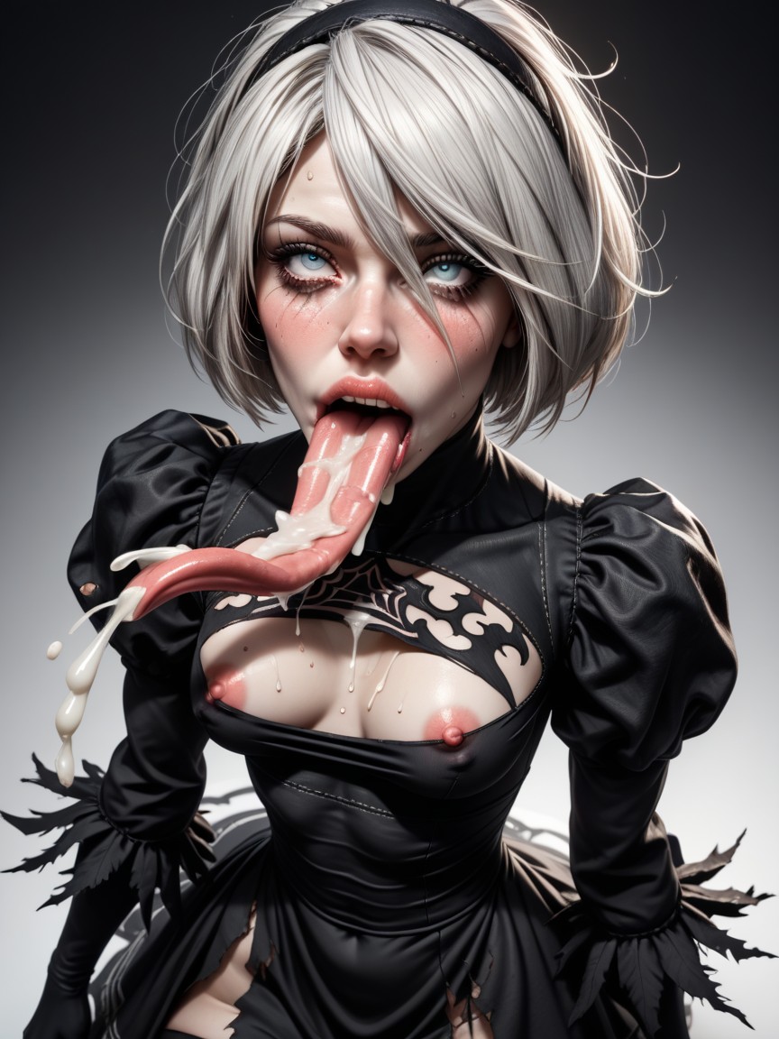 Black Horror Monsters, Neck Bent, スカート AIポルノ