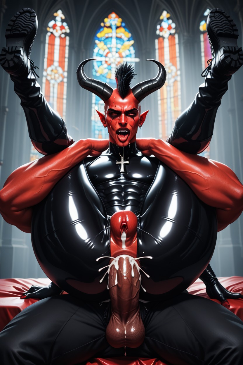 Orgasm, Erect Cock, Sweaty AI Gay Porn