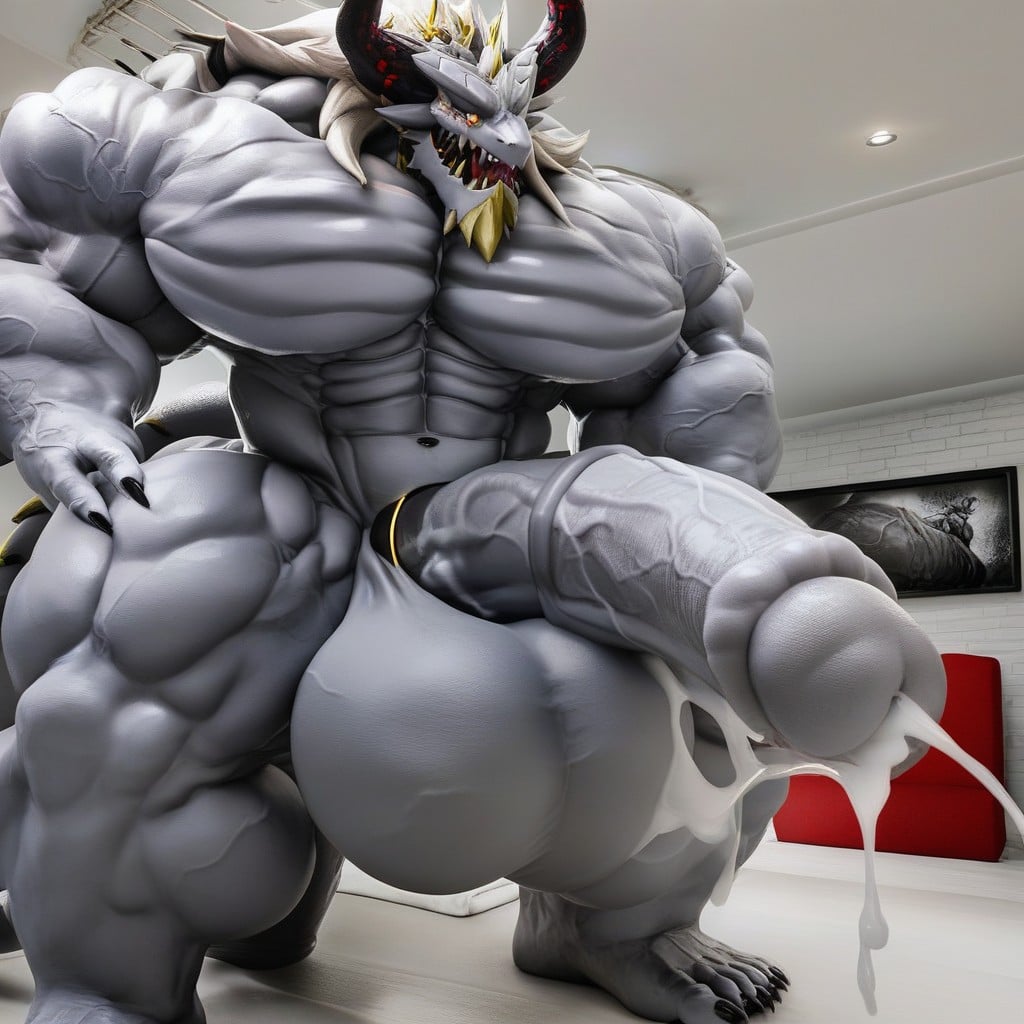 Extreme Cock, Bigger, Multiple Penis Furry AI Porn