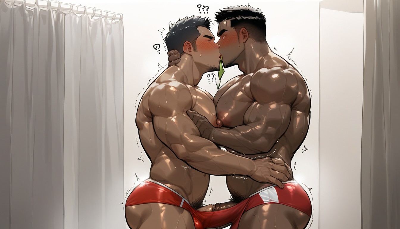 Forcibly, Arms Up, Topless AI Gay Porn
