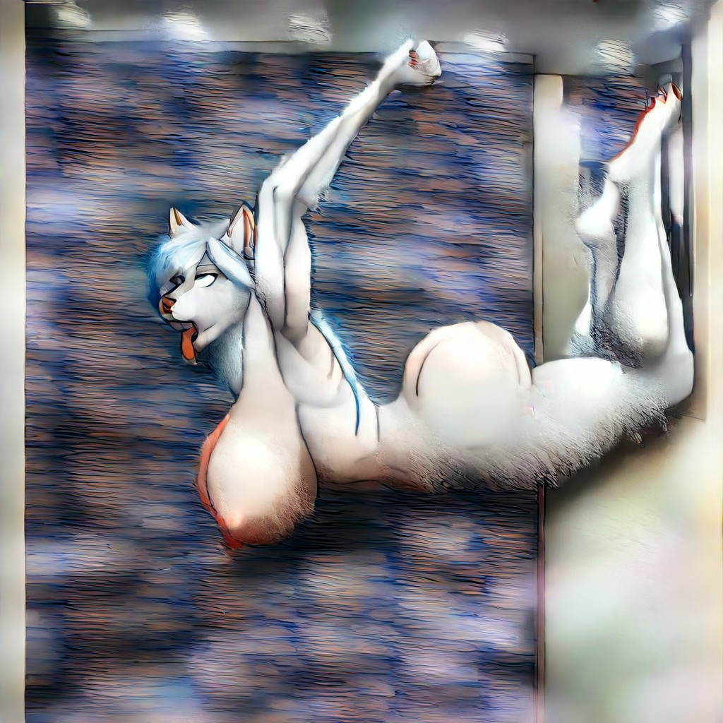 Naked, Hyper Gigantic Waist, Hyper Relief Furry AI Porn