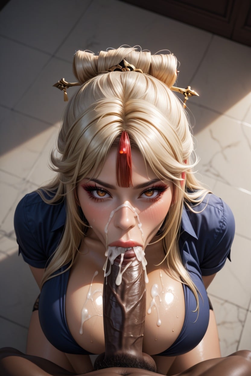 Cum On Ass, Gyaru Make Up, Pov Blowjob Hentai AI Porn