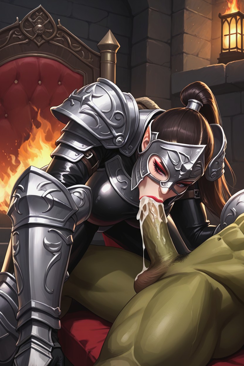 Hip Armor, Dark Barkground, Latex Hentai AI Porn