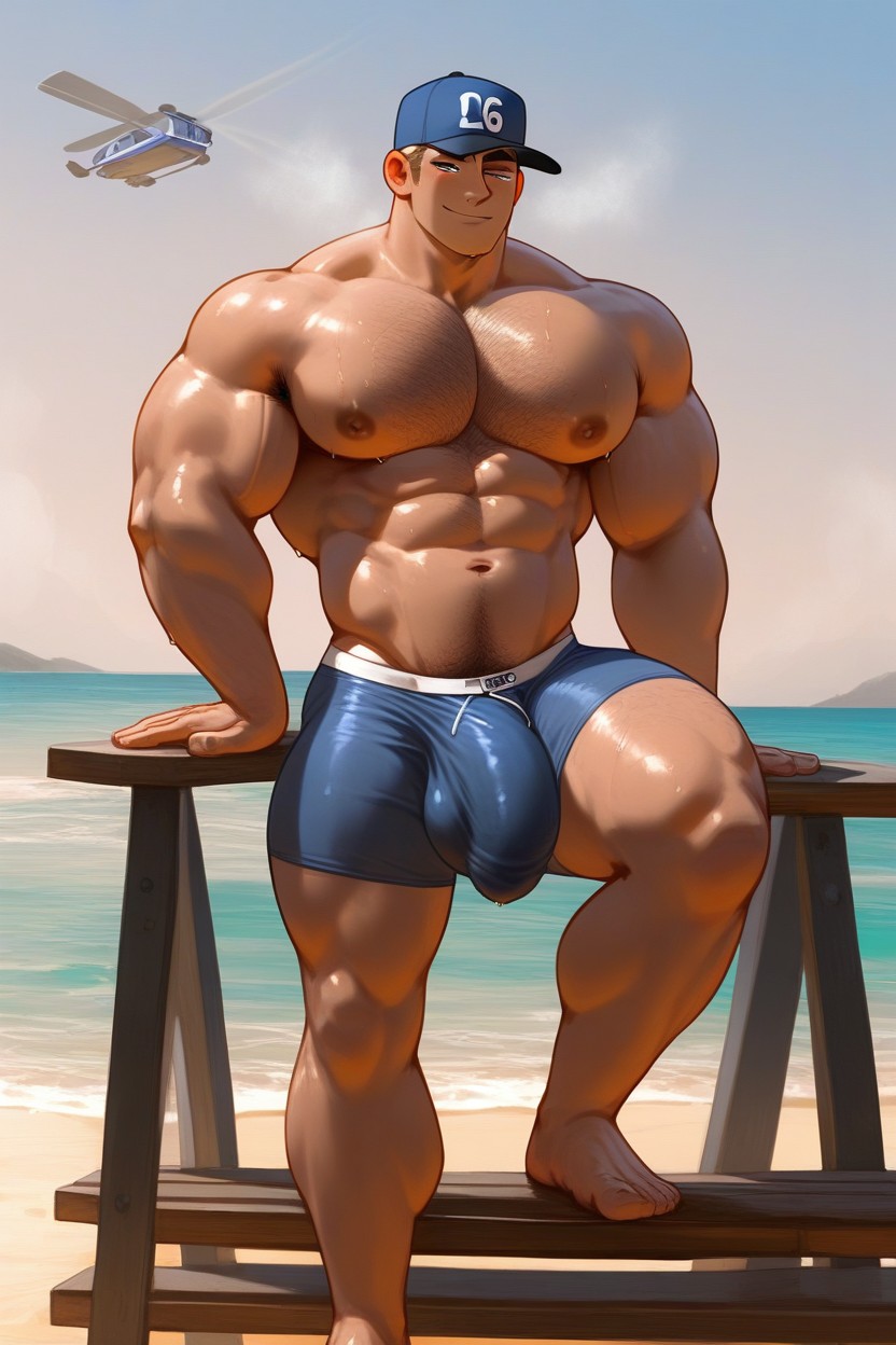 Smug, Armpit, Open Clothes AI Gay Porn