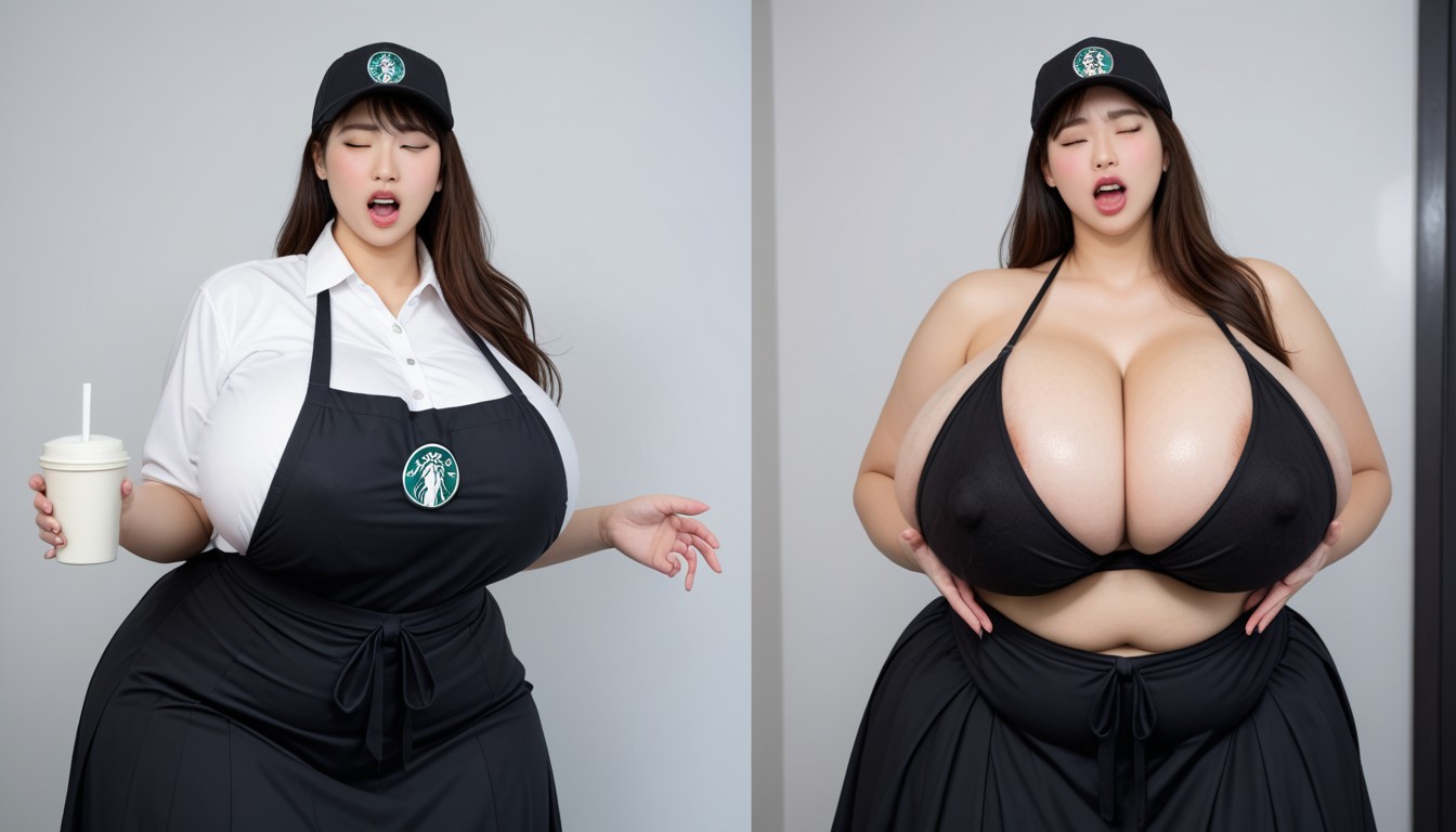 Hyper Gigantic Breast Expansion, Big Puffy Nipples, 18+ Porno IA Asiatique