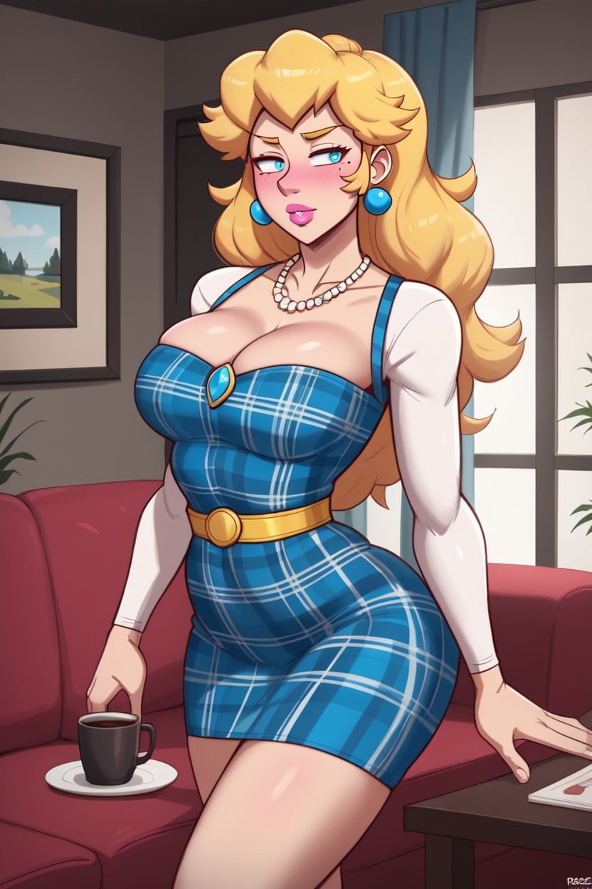 Old Female, Dark Yellow Eyebrows, Milf MILF AI Porn
