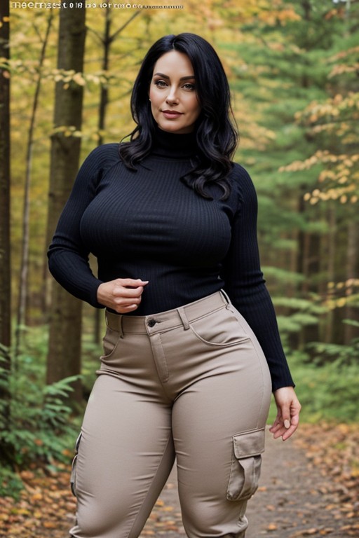 Waist, Curvy, Extremely Big Thighs AI Porn