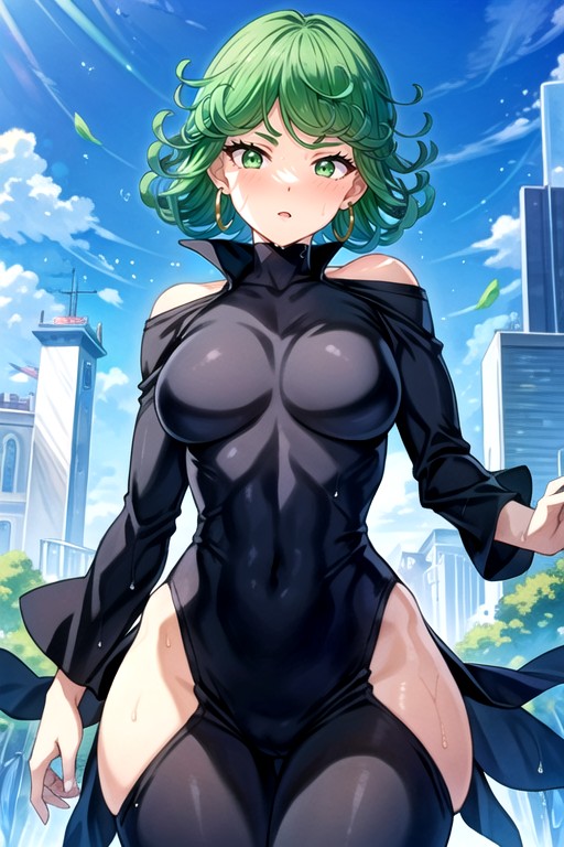 Seductive Look, Skinny, Wide Hips Hentai AI Porn