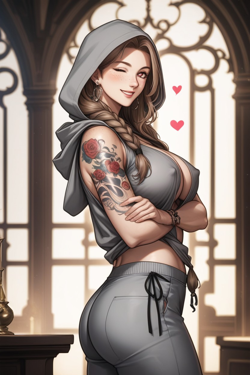 Erect Nipples, Love Hearts, 18+ Hentai AI Porn