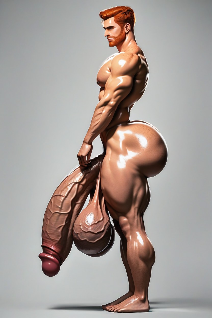 Gigantic, Massive Ass, Coloured Picture AI Gay Porn