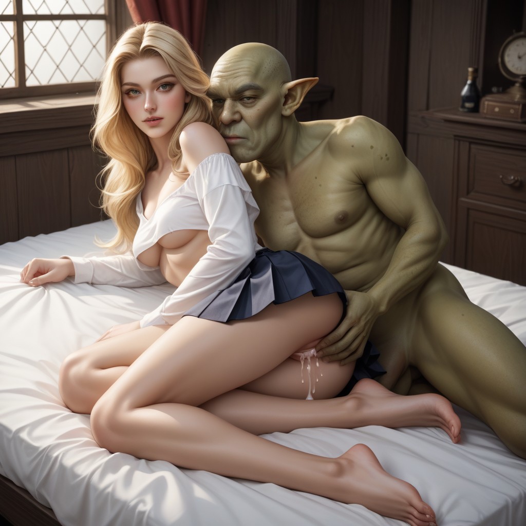 Bottomless, Sucking Shoulder, Naked Bottom AI Porn