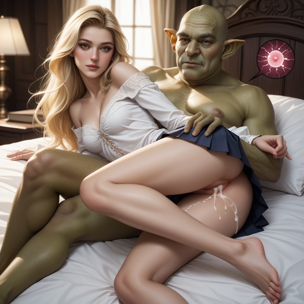 Front View, Knees Spreading, Pale Skin Porno IA