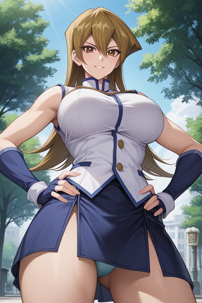 Hair Between Eyes, White Panties, Serious Hentai AI Porn