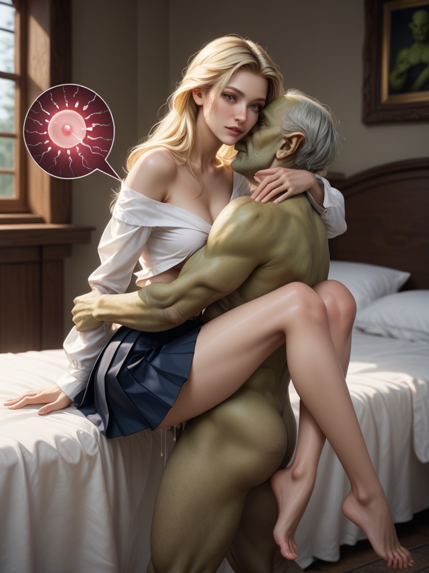 Skinny, Hug, Sucking Shoulder AI Porn