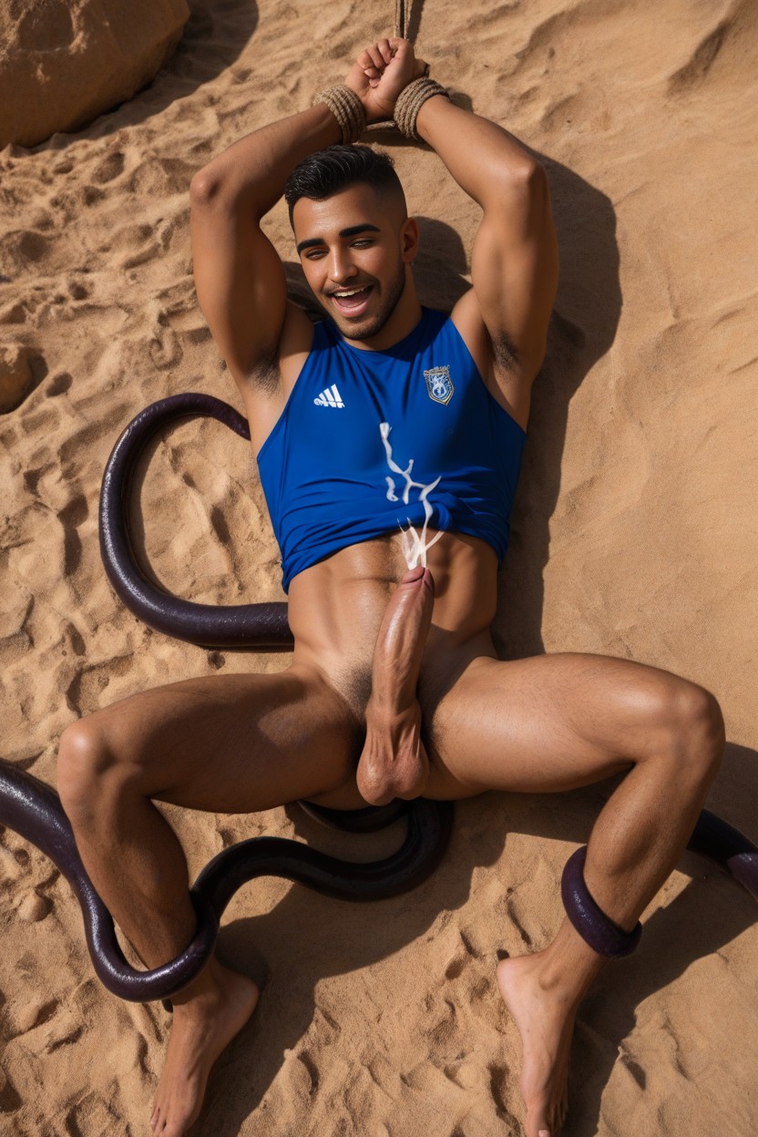 Brown Eyes, Hairy Balls, Embarrassed AI Gay Porn