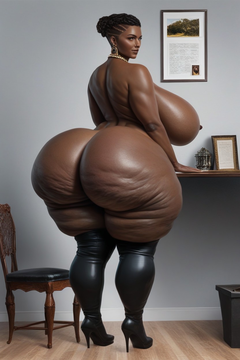 Fat Ass, Super Thick Thighs, Fat Hips AIポルノ