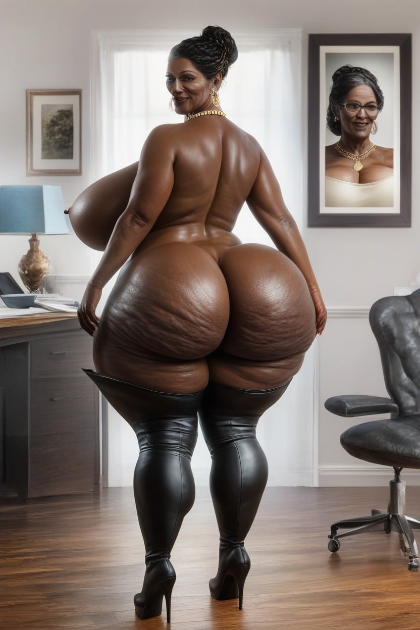 Ssbbw, Extremely Big Round Ass, Fat Hips AIポルノ