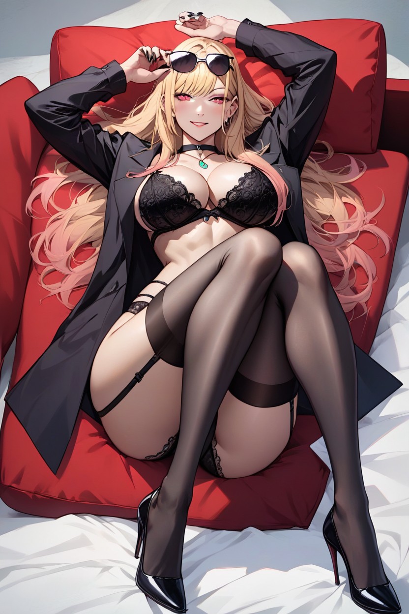 Stunning Character Design, Anime Style, Sunglasses On Head Hentai AI Porn