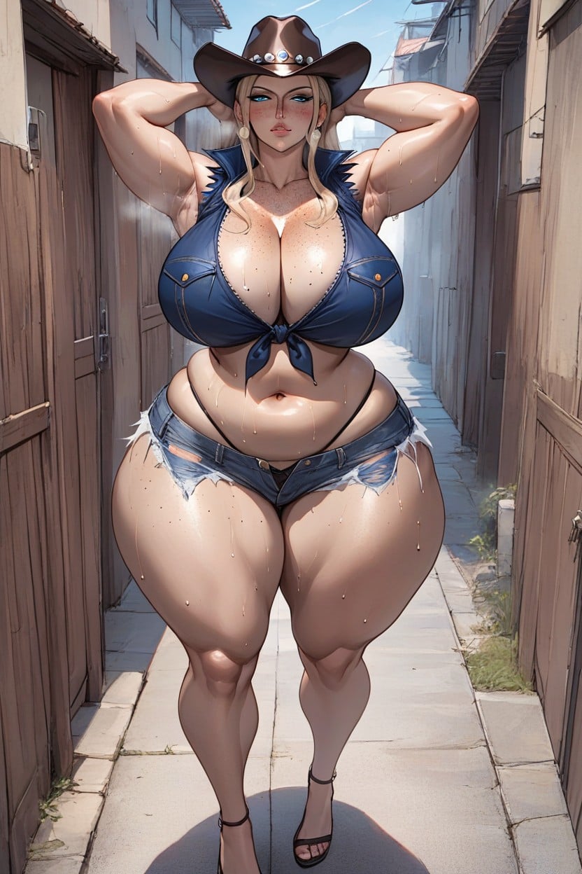 She Looks Like A Milf, Freckles On The Face, Looking At The Viewer Hentai AI Porn