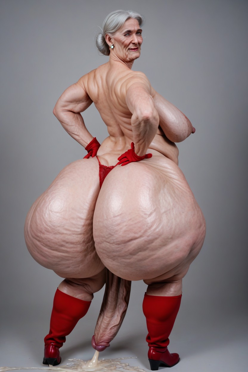 Cellulite Thighs, Shaved, Saggy Breasts Porno shemale IA