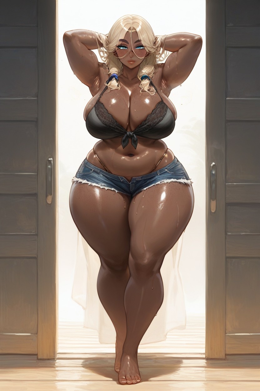 African, Anime Type Eyes, Add More Detail To Well Defined Eyes Hentai AI Porn