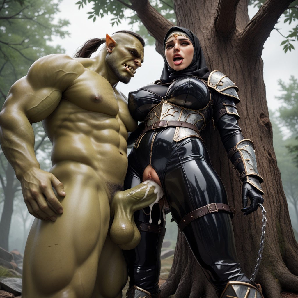 Human Female, Defeated Human, Chains Hentai AI Porn