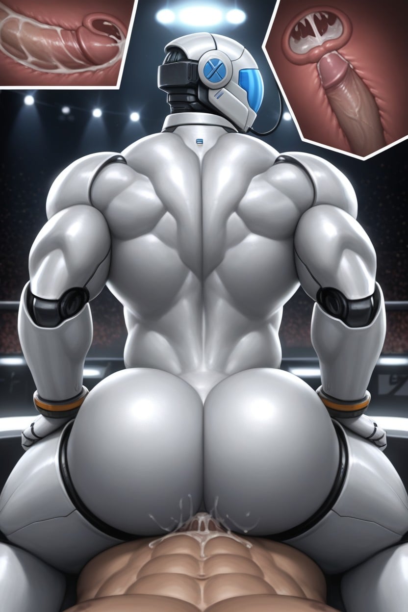 X-ray View, Masculine Bottom, Fucking AI Gay Porn
