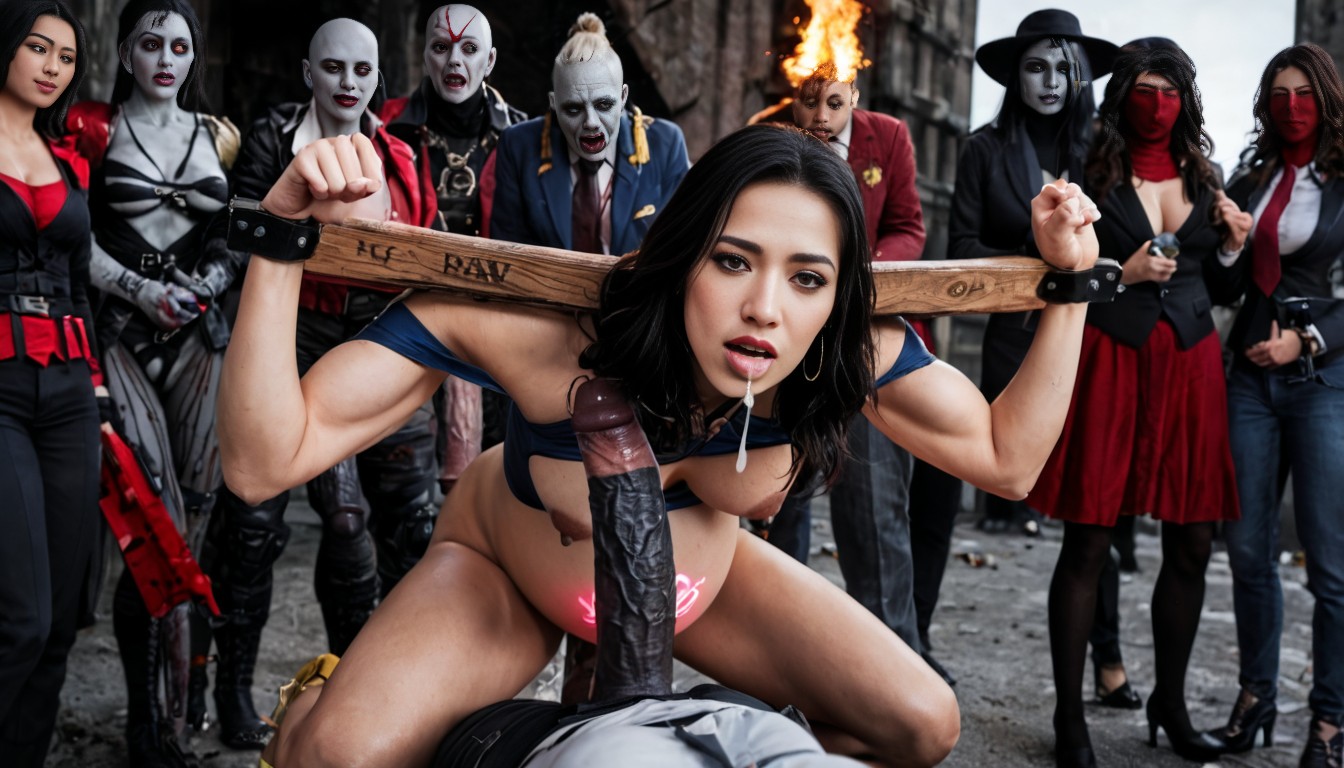 Dominant Futanari Grey Naked Gigantic Massive Torn Ripped Ugly Dark Resident Evil Minotaur Undead Hyper Veiny Balls, X Ray, Korean AI Porn