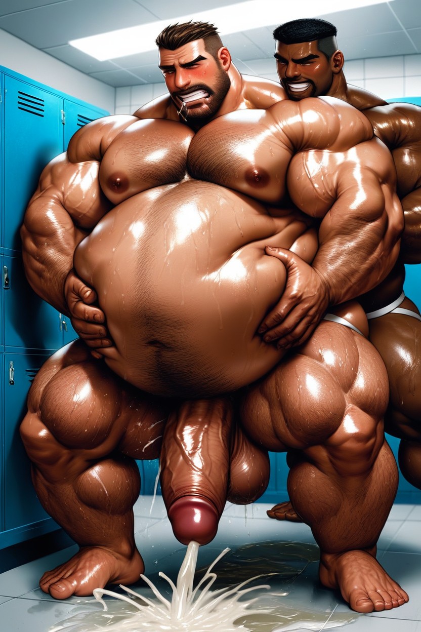 Drooling, Covered In Piss, Drooling AI Gay Porn