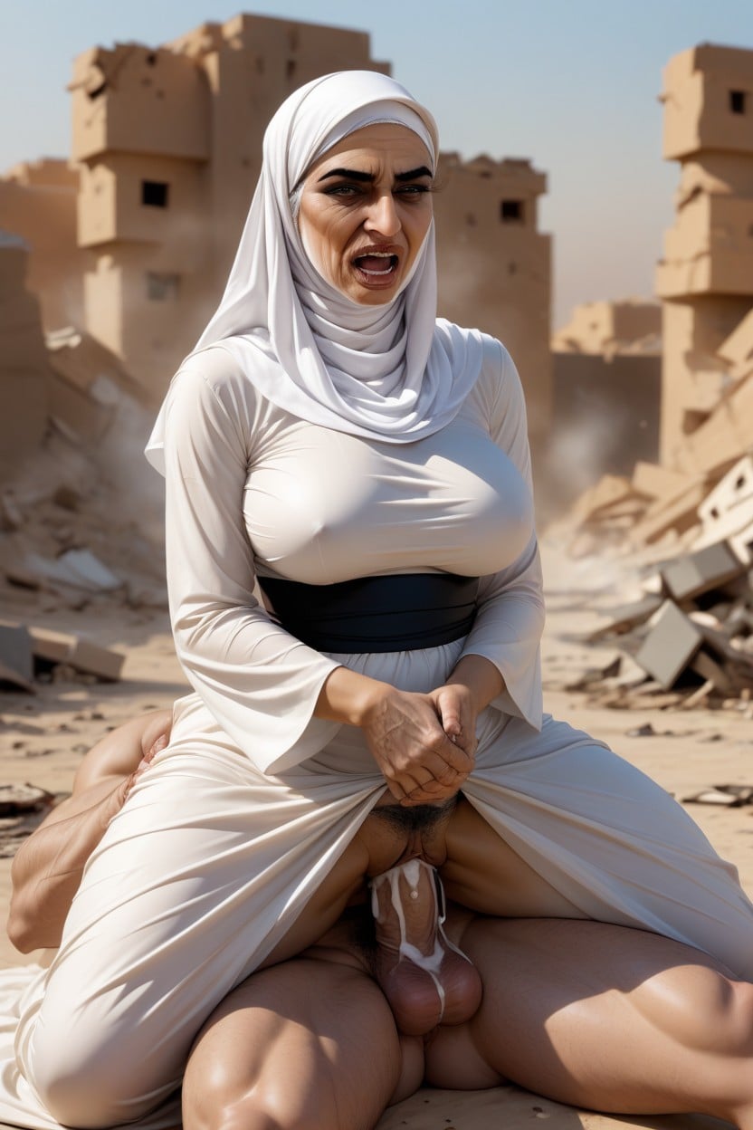 War Zone Gaza, Hard Fucked In Pussy, Vaginal Penetration AI Porn