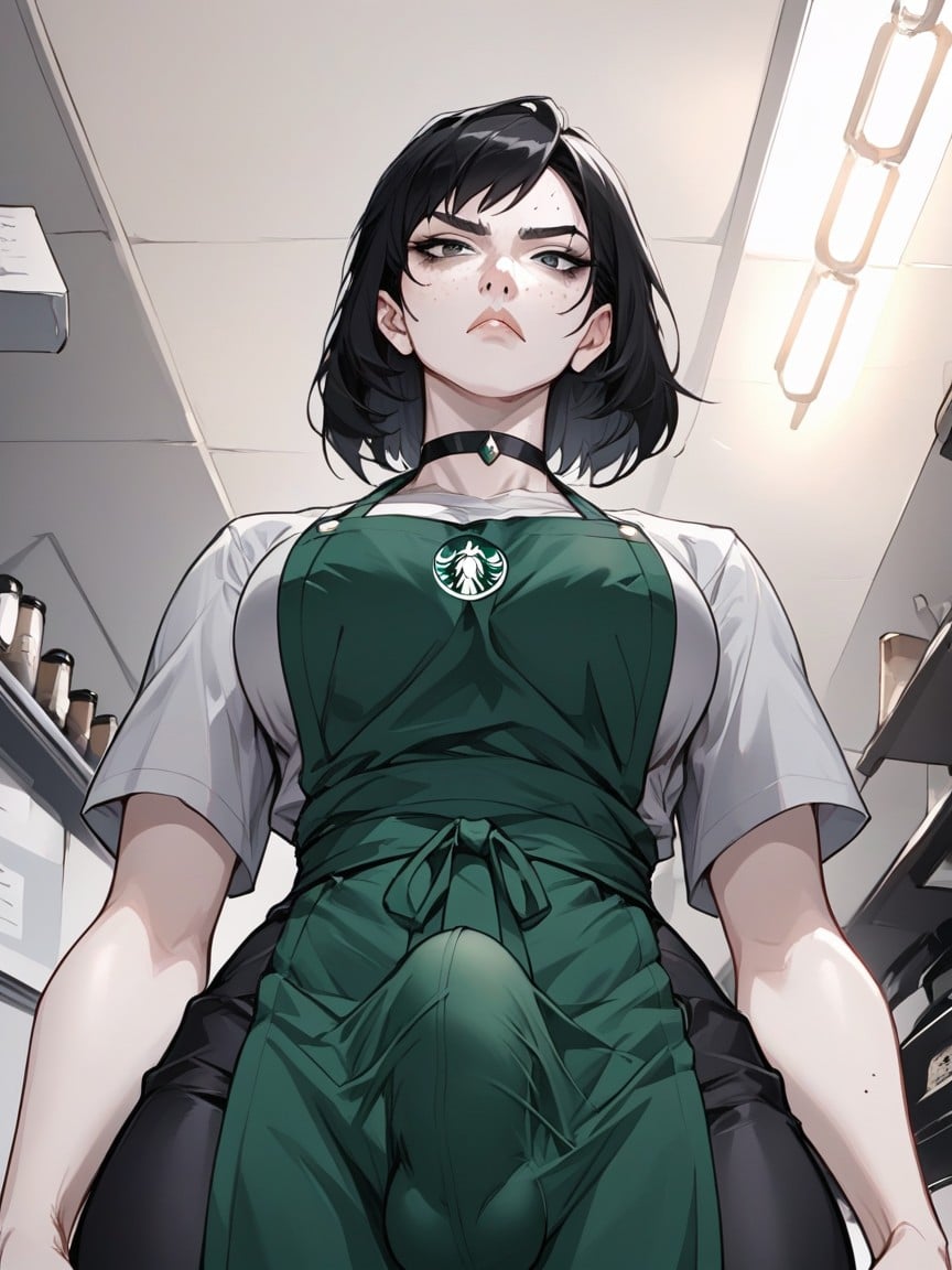 Futa Bulge, Waist Shot, Choker Hentai AI Porn