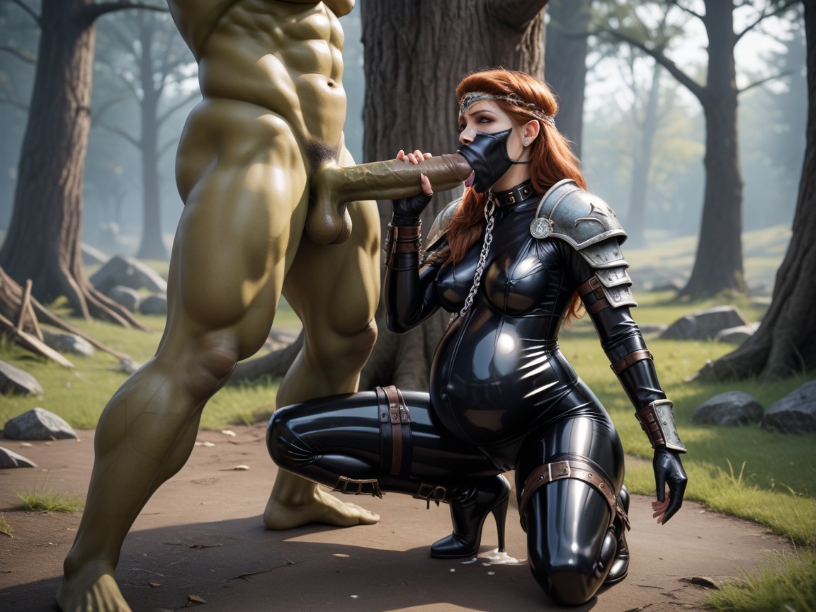 Leg Armor, Gigantic, Squeezing Breasts Hard Hentai AI Porn