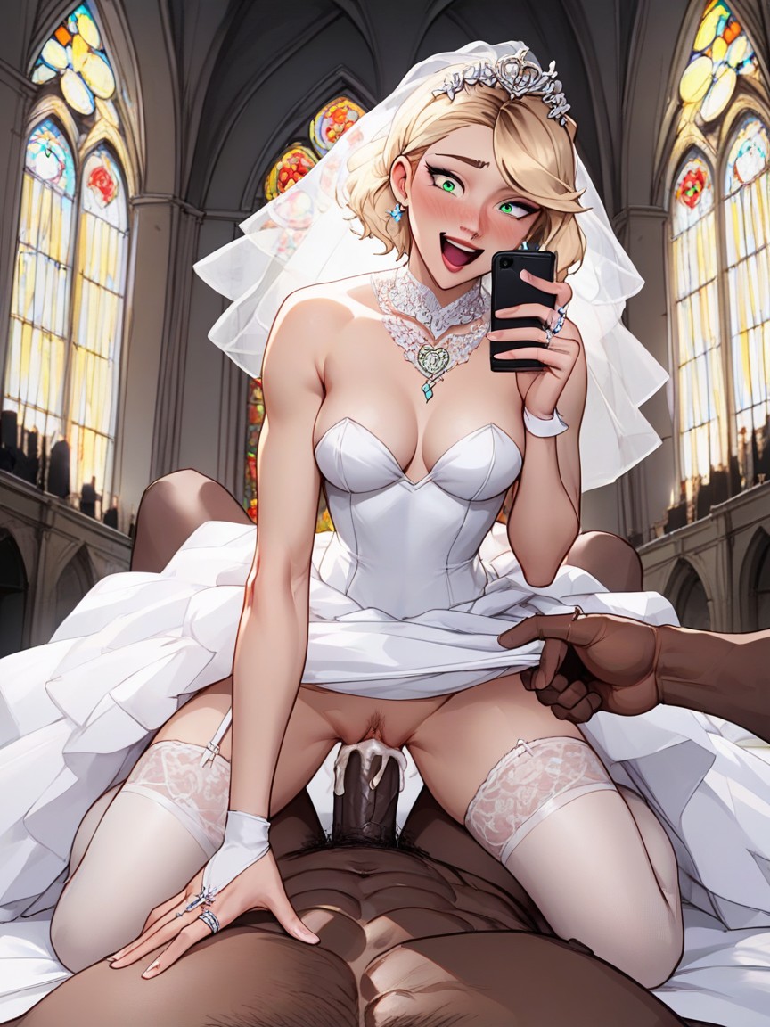 Creampie, Blonde, Impregnation AI Porn