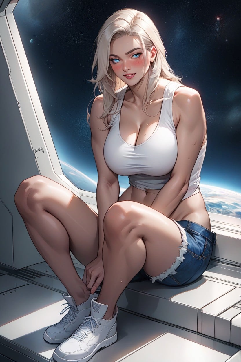 Form Fitting Clothes, Skinny, Tight Tank Top Hentai AI Porn