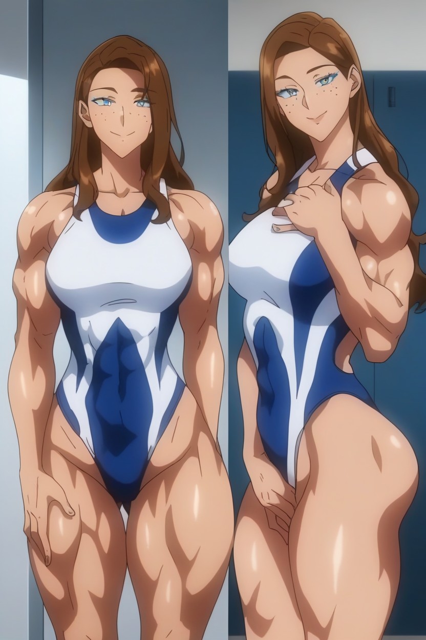 +, Aroused, Blue Eyes AI Porn