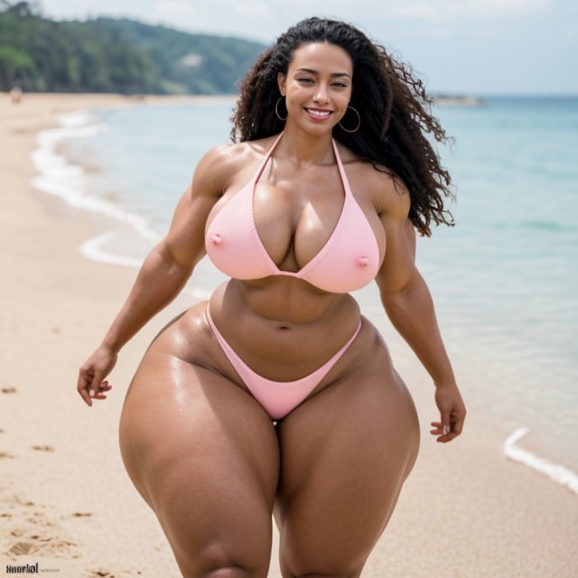 Ultra Muscular Abs, Ultra Large Arms, Want To Fuck You Smile AI Porn
