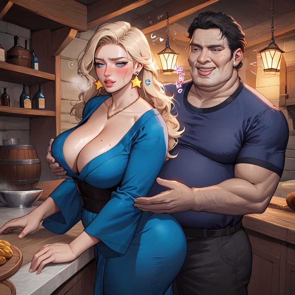 Pawg Ass, Sound Effects, Wooden Kitchen AI Porn