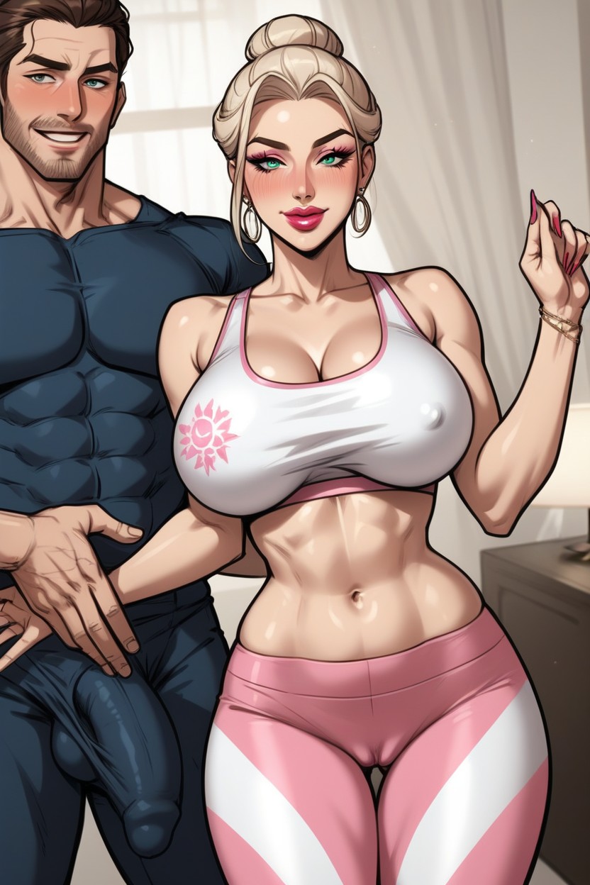 Camel Toe, Wide Thigh Gap, Anatomically Correct Milf AI Porn