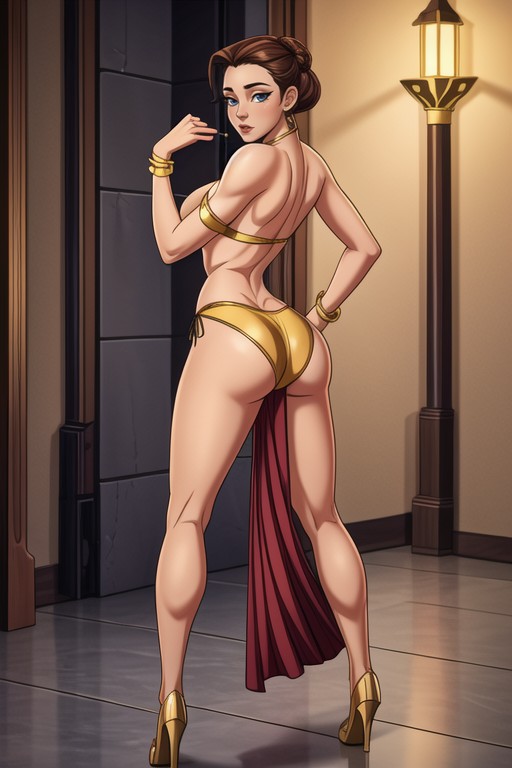 Full Body, Pubic Hair, Lighting Is Dim Hentai AI Porn