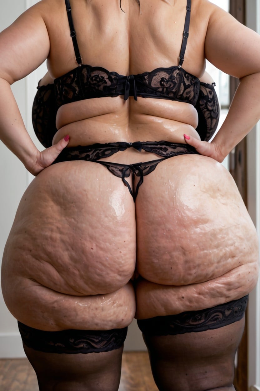 Big Vulva, Lingerie, Rounded Breasts BBW AI Porn