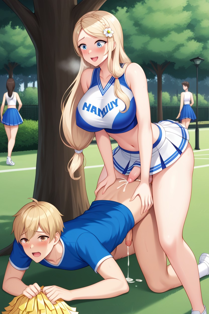 Tree, Shade, Public Shemale AI Porn