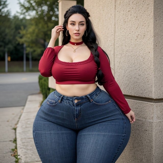 Extremely Large Ass, 18+, Long Thick Legs AI Porn