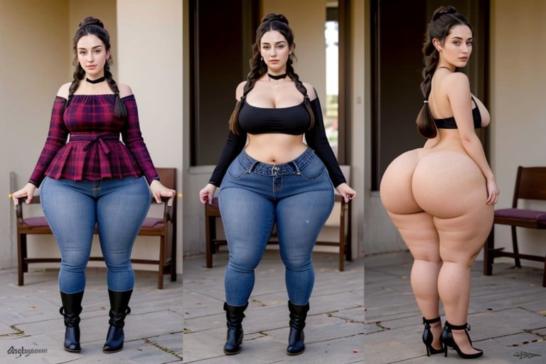 Sicilian, Extremely Large Ass, American AI Porn