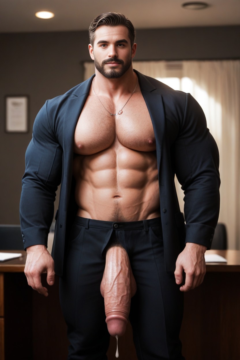 Extra Veiny Cock, Tan Skin, Precum AI Gay Porn