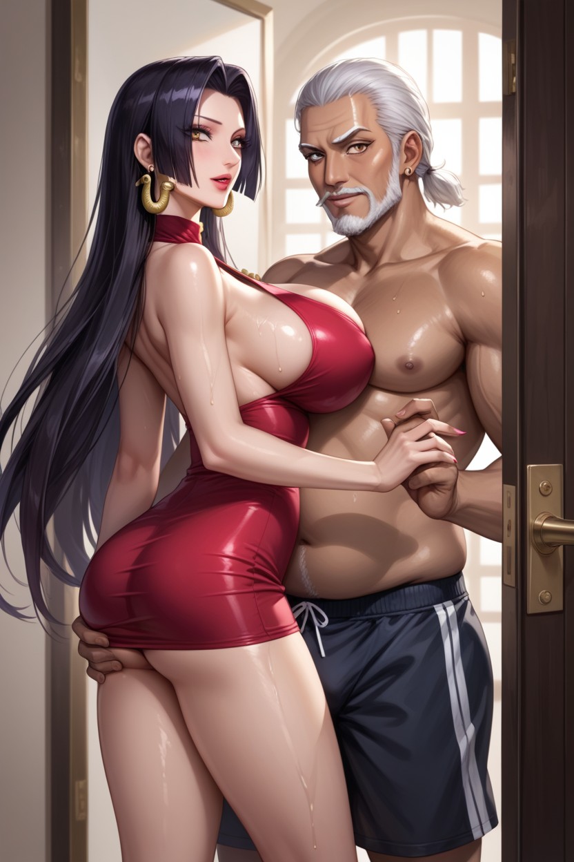 Sex Preparation Scence, 18+, Old Man Wear A Boxer Briefs Hentai AI Porn