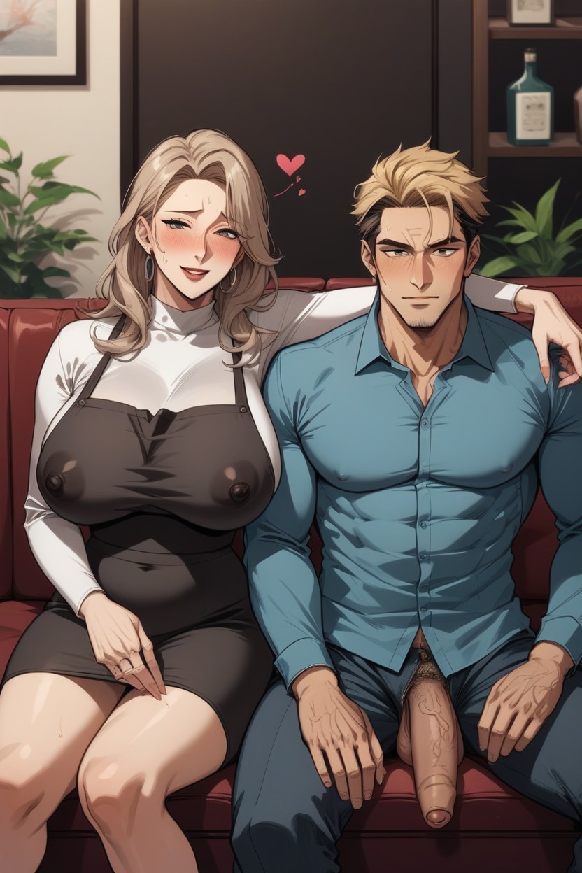 Man Visible Wearing Shirt And Pants, Man In Full View, 18+ AI Porn