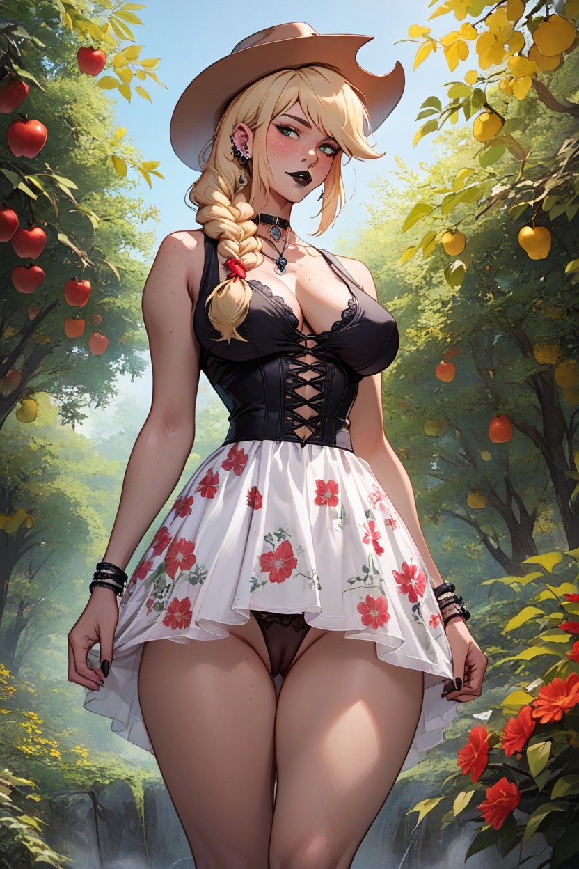 Thick Thighs, Ashamed, Rounded Ass Hentai AI Porn